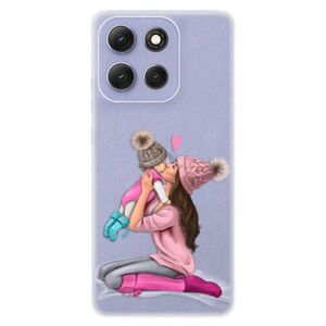 Silikonové pouzdro iSaprio - Kissing Mom - Brunette and Girl - Motorola Moto G86 5G obraz