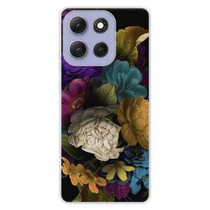 Silikonové pouzdro iSaprio - Dark Flowers - Motorola Moto G86 5G obraz