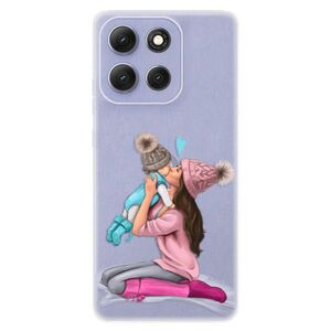 Silikonové pouzdro iSaprio - Kissing Mom - Brunette and Boy - Motorola Moto G86 5G obraz
