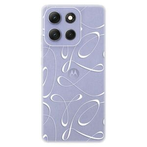 Silikonové pouzdro iSaprio - Fancy - white - Motorola Moto G86 5G obraz