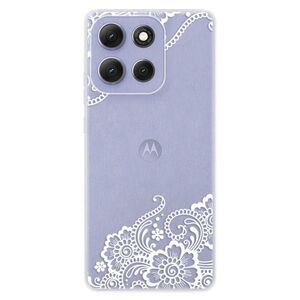 Silikonové pouzdro iSaprio - White Lace 02 - Motorola Moto G86 5G obraz