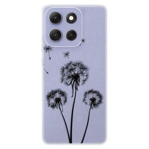 Silikonové pouzdro iSaprio - Three Dandelions - black - Motorola Moto G86 5G obraz