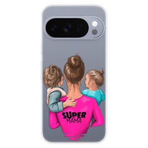 Silikonové pouzdro iSaprio - Super Mama - Boy and Girl - Google Pixel 10 / 10 Pro obraz