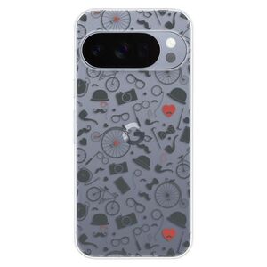 Silikonové pouzdro iSaprio - Vintage Pattern 01 - black - Google Pixel 10 / 10 Pro obraz