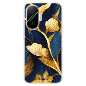 Silikonové pouzdro iSaprio - Gold Leaves - Poco F7 obraz