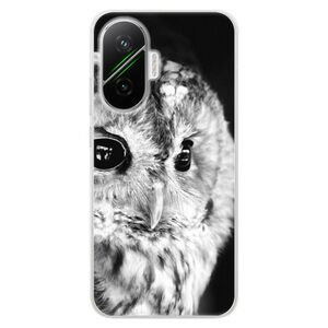 Silikonové pouzdro iSaprio - BW Owl - Poco F7 obraz