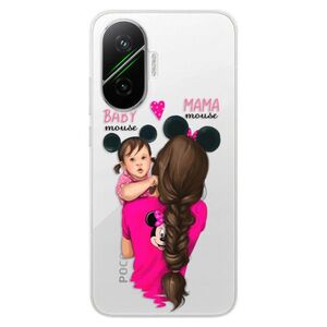 Silikonové pouzdro iSaprio - Mama Mouse Brunette and Girl - Poco F7 obraz