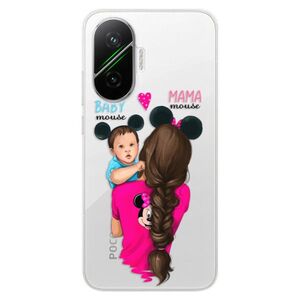 Silikonové pouzdro iSaprio - Mama Mouse Brunette and Boy - Poco F7 obraz