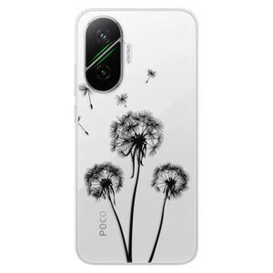 Silikonové pouzdro iSaprio - Three Dandelions - black - Poco F7 obraz