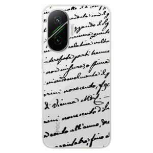 Silikonové pouzdro iSaprio - Handwriting 01 - black - Poco F7 obraz