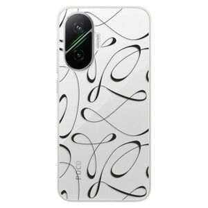 Silikonové pouzdro iSaprio - Fancy - black - Poco F7 obraz