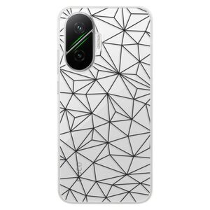 Silikonové pouzdro iSaprio - Abstract Triangles 03 - black - Poco F7 obraz