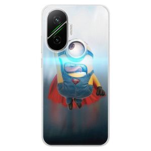 Silikonové pouzdro iSaprio - Mimons Superman 02 - Poco F7 obraz