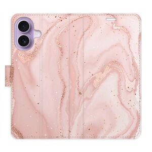 Flipové pouzdro iSaprio - RoseGold Marble - iPhone 17 obraz