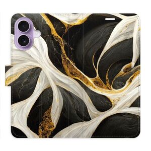 Flipové pouzdro iSaprio - BlackGold Marble - iPhone 17 obraz