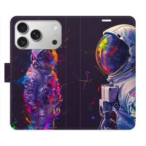 Flipové pouzdro iSaprio - Neon Astronaut 02 - iPhone 17 Pro obraz