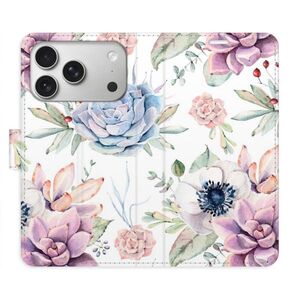 Flipové pouzdro iSaprio - Succulents Pattern - iPhone 17 Pro obraz