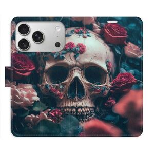 Flipové pouzdro iSaprio - Skull in Roses 02 - iPhone 17 Pro obraz