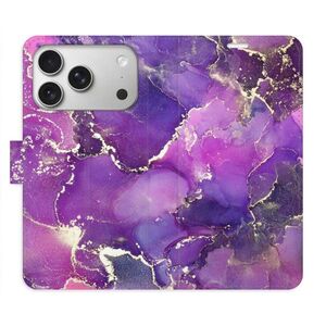 Flipové pouzdro iSaprio - Purple Marble - iPhone 17 Pro obraz