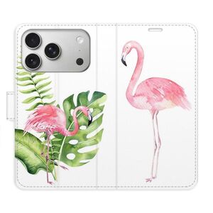Flipové pouzdro iSaprio - Flamingos - iPhone 17 Pro obraz