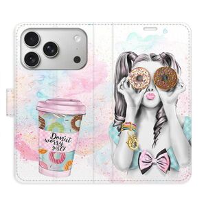 Flipové pouzdro iSaprio - Donut Worry Girl - iPhone 17 Pro obraz