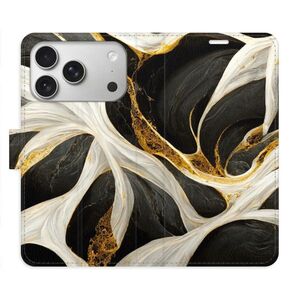 Flipové pouzdro iSaprio - BlackGold Marble - iPhone 17 Pro obraz