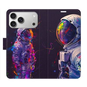 Flipové pouzdro iSaprio - Neon Astronaut 02 - iPhone 17 Pro Max obraz