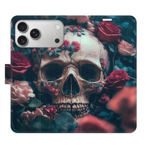 Flipové pouzdro iSaprio - Skull in Roses 02 - iPhone 17 Pro Max obraz