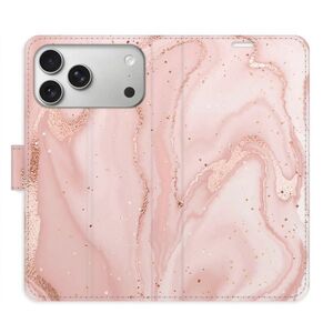 Flipové pouzdro iSaprio - RoseGold Marble - iPhone 17 Pro Max obraz