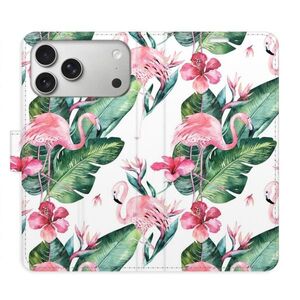 Flipové pouzdro iSaprio - Flamingos Pattern - iPhone 17 Pro Max obraz
