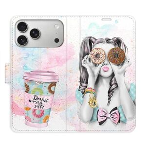 Flipové pouzdro iSaprio - Donut Worry Girl - iPhone 17 Pro Max obraz
