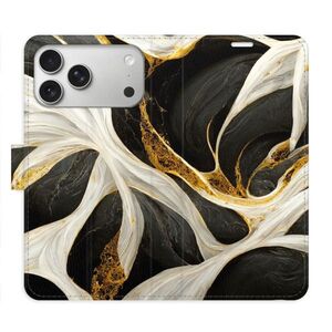 Flipové pouzdro iSaprio - BlackGold Marble - iPhone 17 Pro Max obraz