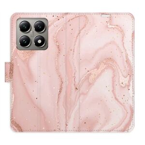 Flipové pouzdro iSaprio - RoseGold Marble - Xiaomi 14T obraz