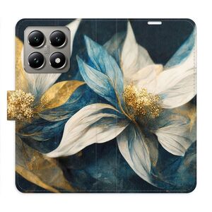 Flipové pouzdro iSaprio - Gold Flowers - Xiaomi 14T obraz