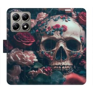 Flipové pouzdro iSaprio - Skull in Roses 02 - Xiaomi 14T Pro obraz