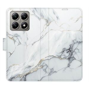 Flipové pouzdro iSaprio - SilverMarble 15 - Xiaomi 14T Pro obraz