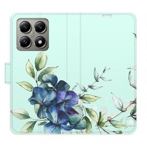Flipové pouzdro iSaprio - Blue Flowers - Xiaomi 14T Pro obraz