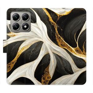Flipové pouzdro iSaprio - BlackGold Marble - Xiaomi 14T Pro obraz