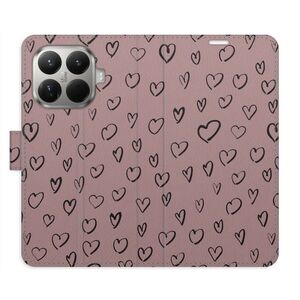 Flipové pouzdro iSaprio - Heart Dark 02 - Xiaomi 15T Pro obraz