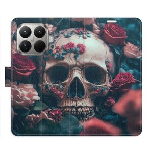 Flipové pouzdro iSaprio - Skull in Roses 02 - Xiaomi 15T Pro obraz