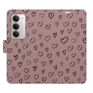 Flipové pouzdro iSaprio - Heart Dark 02 - Xiaomi Redmi 15 5G obraz