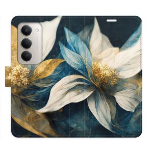 Flipové pouzdro iSaprio - Gold Flowers - Xiaomi Redmi 15 5G obraz