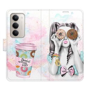 Flipové pouzdro iSaprio - Donut Worry Girl - Xiaomi Redmi 15 5G obraz