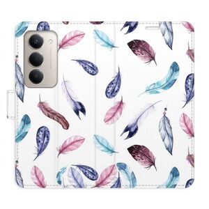 Flipové pouzdro iSaprio - Colorful Feathers - Xiaomi Redmi 15 5G obraz