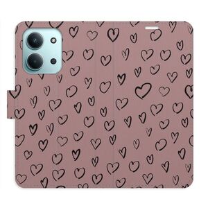 Flipové pouzdro iSaprio - Heart Dark 02 - Xiaomi Redmi 15C obraz