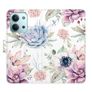 Flipové pouzdro iSaprio - Succulents Pattern - Xiaomi Redmi 15C obraz
