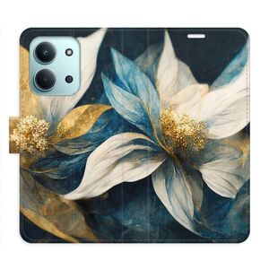 Flipové pouzdro iSaprio - Gold Flowers - Xiaomi Redmi 15C obraz