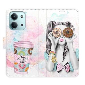 Flipové pouzdro iSaprio - Donut Worry Girl - Xiaomi Redmi 15C obraz