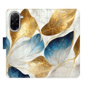 Flipové pouzdro iSaprio - GoldBlue Leaves - Xiaomi Redmi A5 obraz