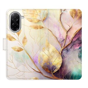 Flipové pouzdro iSaprio - Gold Leaves 02 - Xiaomi Redmi A5 obraz